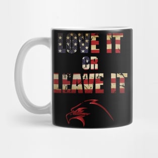 USA flag vintage distressed Betsy Ross - Love it or leave it - Army, Veteran, Patriotic Mug